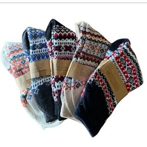 FairIsle Socks 5 Pack for Women